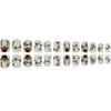 Wear Armor European And American Fake Nails Christmas Cartoon Lights Elk Short Square 24 Removable Nail Pieces