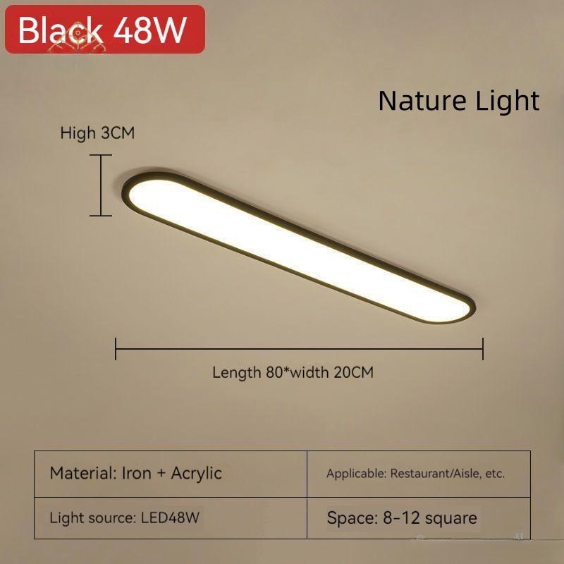 Household LED Ceiling Light Modern Minimalist Strip Cloakroom Aisle Balcony Light Corridor Hallway Nordic Master Bedroom Lights