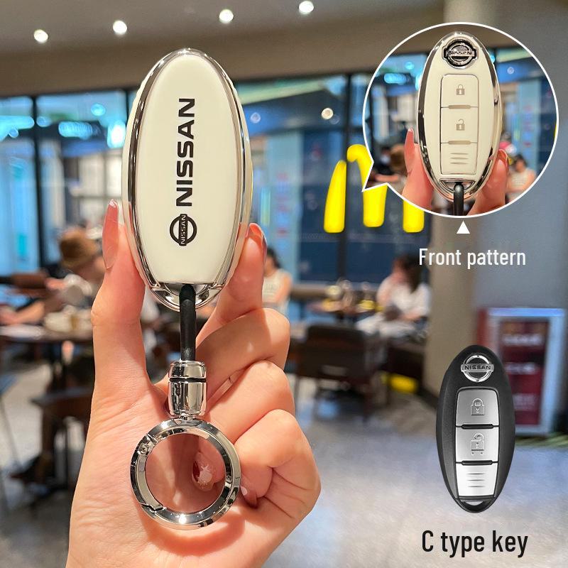 

Чохол для ключа Nissan з ТПУ для Sylphy, Qashqai, Teana 14-го покоління, Tiida, Qijun, Jinke