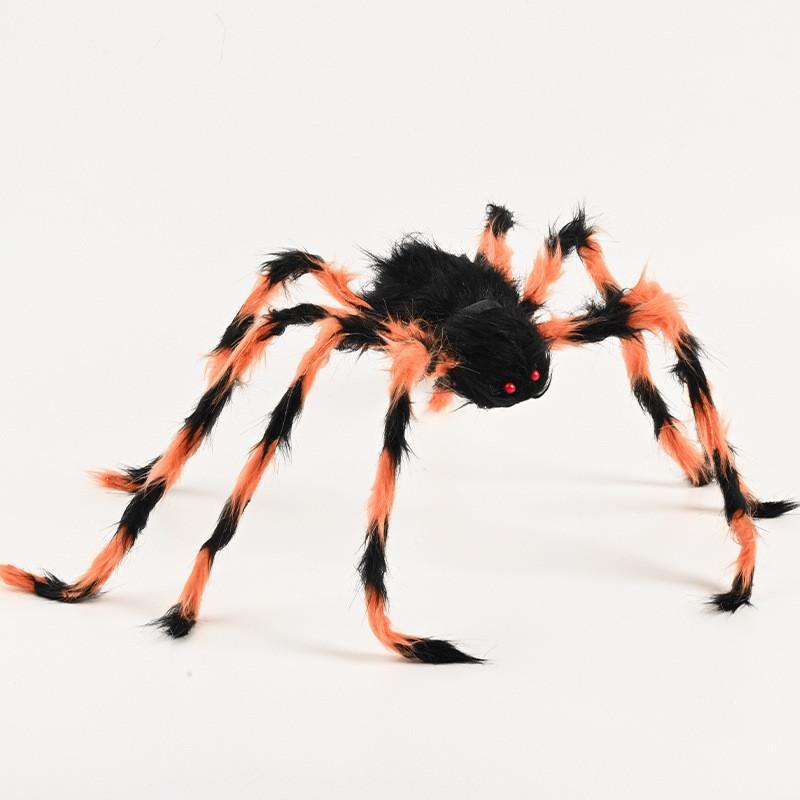 Halloween Spinnen Decoratieset Met Kleurrijk Pluche Materiaal Voor Feestsfeer