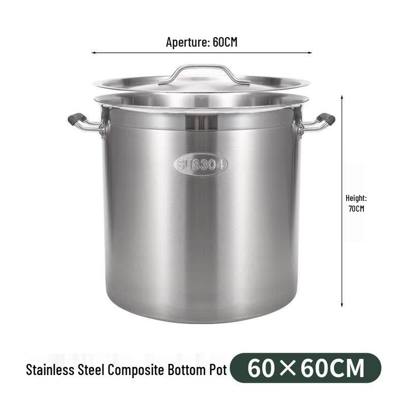 JPHZNB Stainless Steel Induction Cooker Soup Pot with Lid