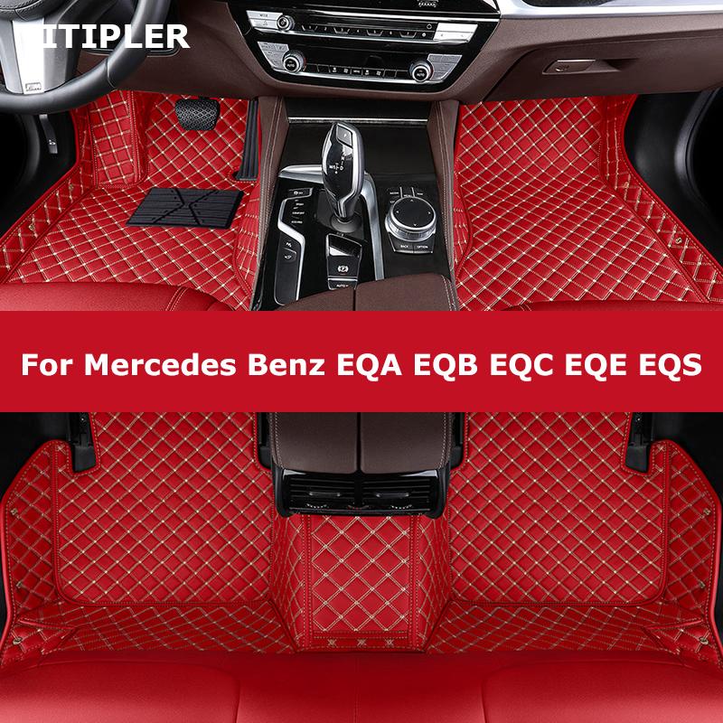 TITIPLER Custom Car Floor Mats For Mercedes Benz EQA EQB EQC EQE EQS 2019-2024 Years Auto Carpets Foot Coche Accessories