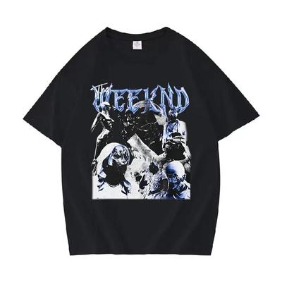 Şarkıcı The Weeknd Vintage Grafik TShirt Unisex Hip Hop Gotik kısa kollu tişört Unisex % 100% Pamuk Büyük Boy T Shirt Streetwe...