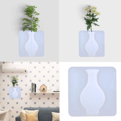 Gummi Silikon Klebrige Blume Wandbehang Vase Behälter Flasche