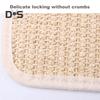 Cat Scratcher Mat Natural Sisal Scratching Mat with Plush Ball Furniture Protector Anti-Slip Walls Floors Cat Scratcher Pad Rug