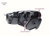 Golf 6 LED Double Lens Headlight: Blue Daytime Running and Turn Signal Light Assembly
