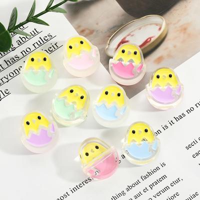 Candy Color DIY Findings Beads Frosting Beads for Kids Girls Broken Shell Chicken Enamel Necklace Bracelet Making Loose Beads Cute Handcrafted