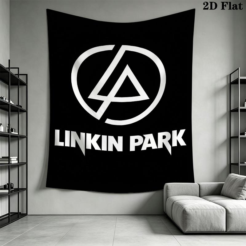 Linkin Park Wall Tapestry Aesthetic Wall Hanging Printed Fabric Blanket Decorative Tapestries for Bedroom Living Room Home Decor