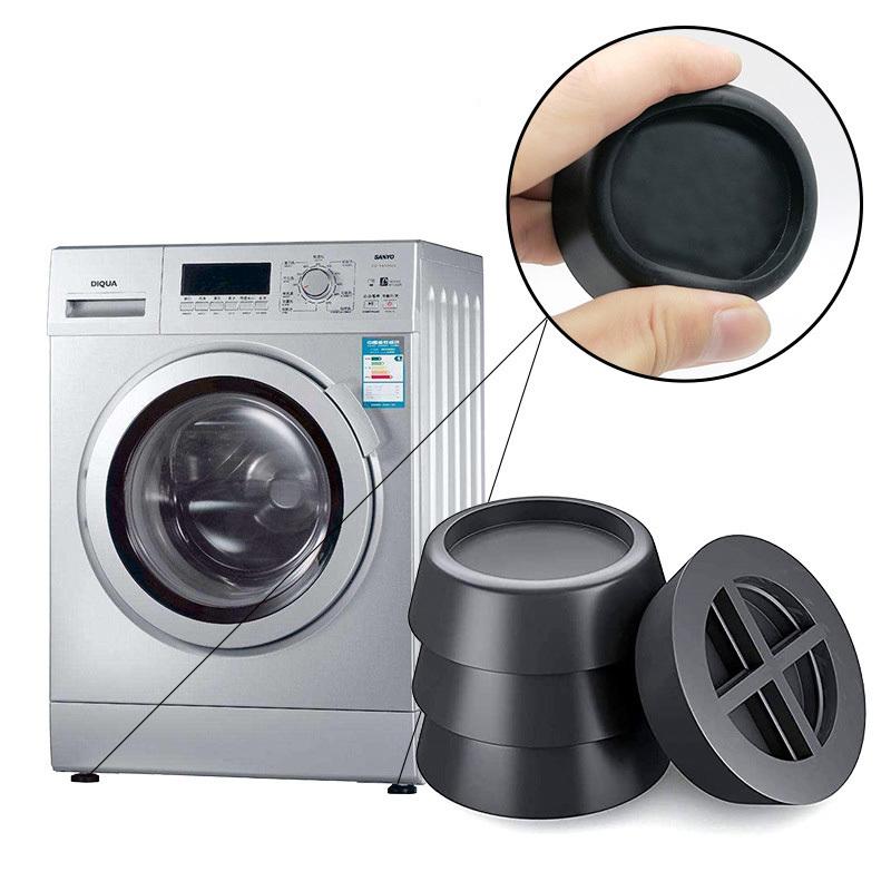 4 Stück Waschmaschinen Anti-Vibrations-Pads Gummi-Füße Beine Matte Anti-Vibrations-Pad Universell Geräuschreduzierende Beinbasis Ideal für Möbel Hohe Qualität