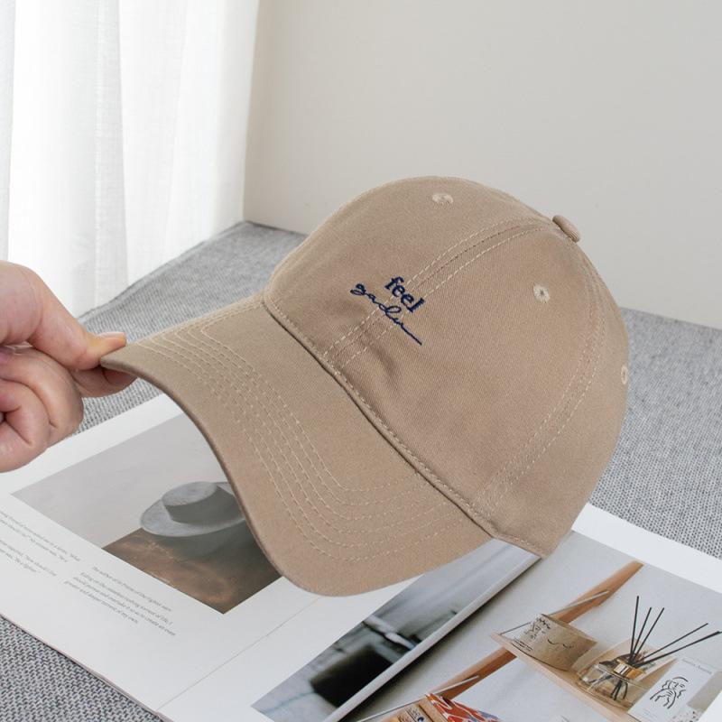 Summer Small Letter Feel Embroidered Baseball Cap Children Casual Face Small Versatile Cap