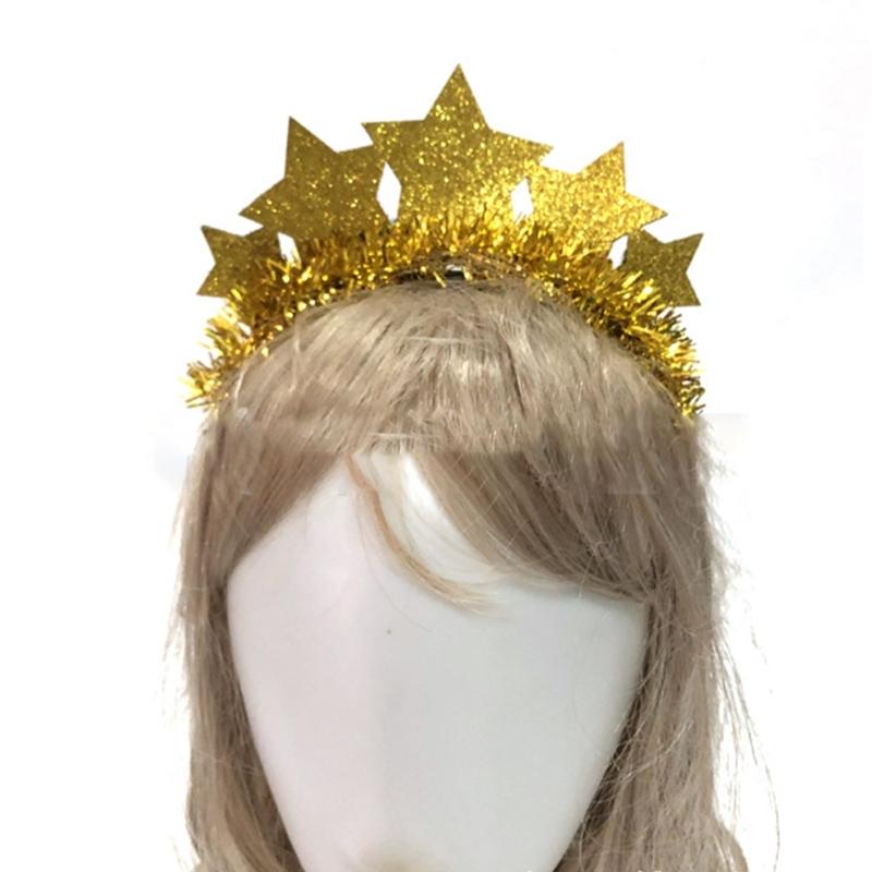 New Year Headband Sparkle Headdress for Women Wedding Christmas New Year Party