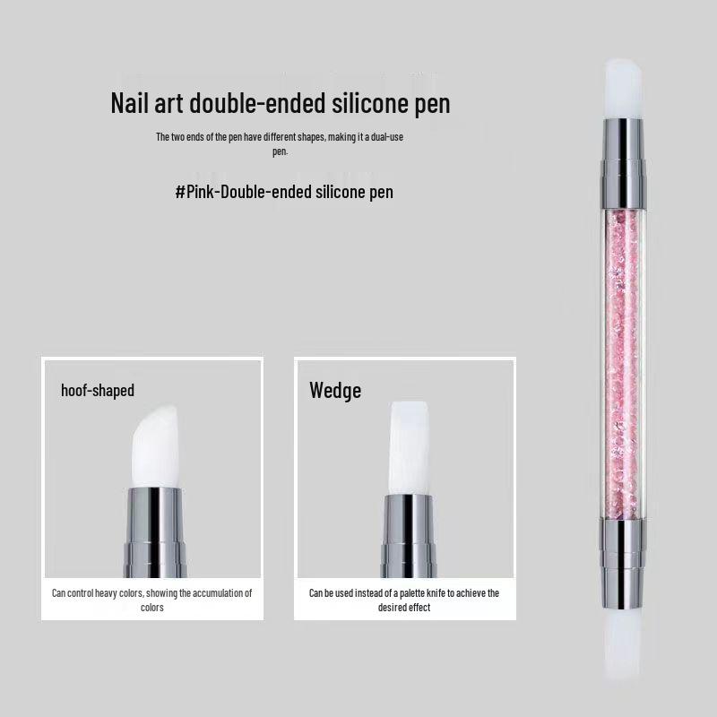 5-Piece Dual-Ended Silicone Dotting and Embossing Nail Art Pen Set