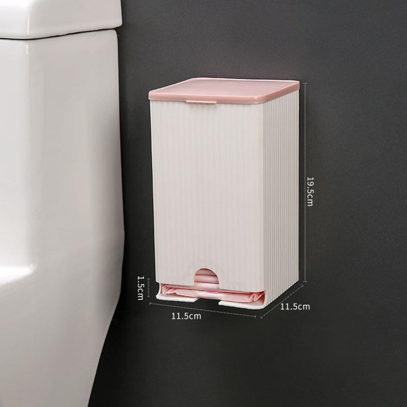 

Многоцелевой пыленепроницаемый ящик для хранения с откидной крышкой для настенных прокладок, салфеток и ватных палочек. Органайзеры для гигиенических прокладок розовый