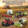Blocuri de construcție Camion Fermier Tehnic Recoltatoare Presă de balotat Cositoare Durabilă Model Camion Cărămizi Asamblare Tractor Jucărie Cadou pentru Adulți