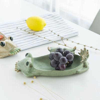 Frog Shaped Bee Feeder Cute Ceramic Resin Feeder Garden Watering Cup Succulent Flower Pot