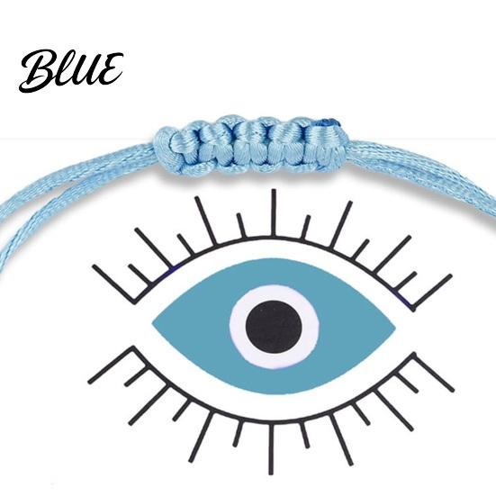 Evil Eye Bracelet String Adjustable Braided Rope Good Luck Amulet