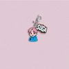 7pcs BTS Cartoon Character Keychains, Member Name Pendants, Celebrity Merchandise Charms