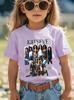Singer KATSEYE Graphic Kids T-Shirt Summer Boys/Girls Short Sleeve T-shirt Cute Girls Y2K Tops Streetwear Children's Clothing