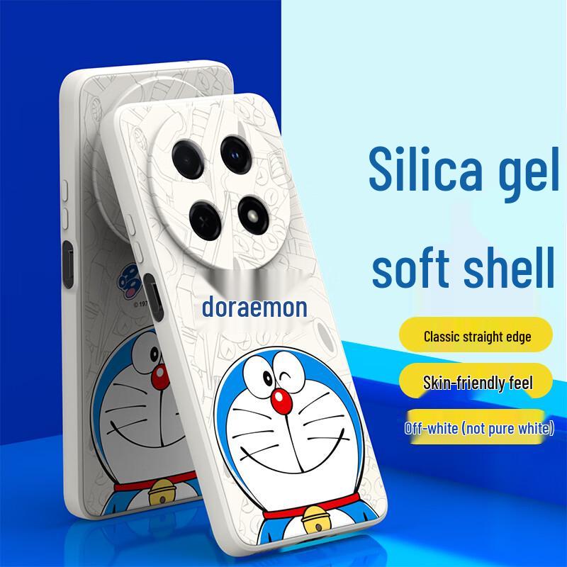 Purecolor Doraemon Cartoon Silicone Case for Huawei Enjoy 90 Pro Max Enjoy 90 Pro Max