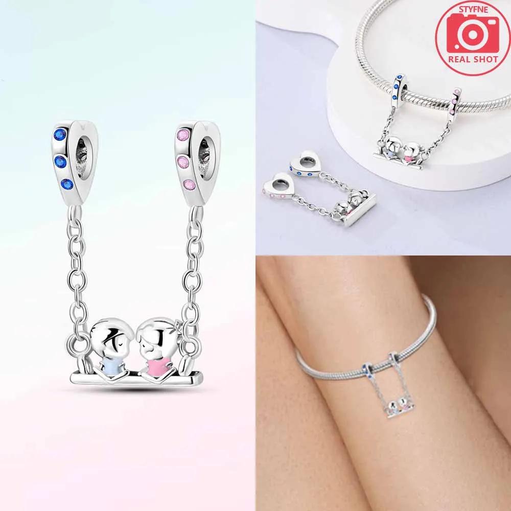 Charms Copper Original Scissors Hair Dryer Red Apple Cactus Beads Fit Bracelet Jewelry Women Diy Gift Necklace