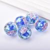 2 buc 20mm Margele Rotunde Mari Handmade Floare Lampwork Sticlă Margele Libere pentru Accesorii de Fabricare Bijuterii DIY Artizanat Descoperiri