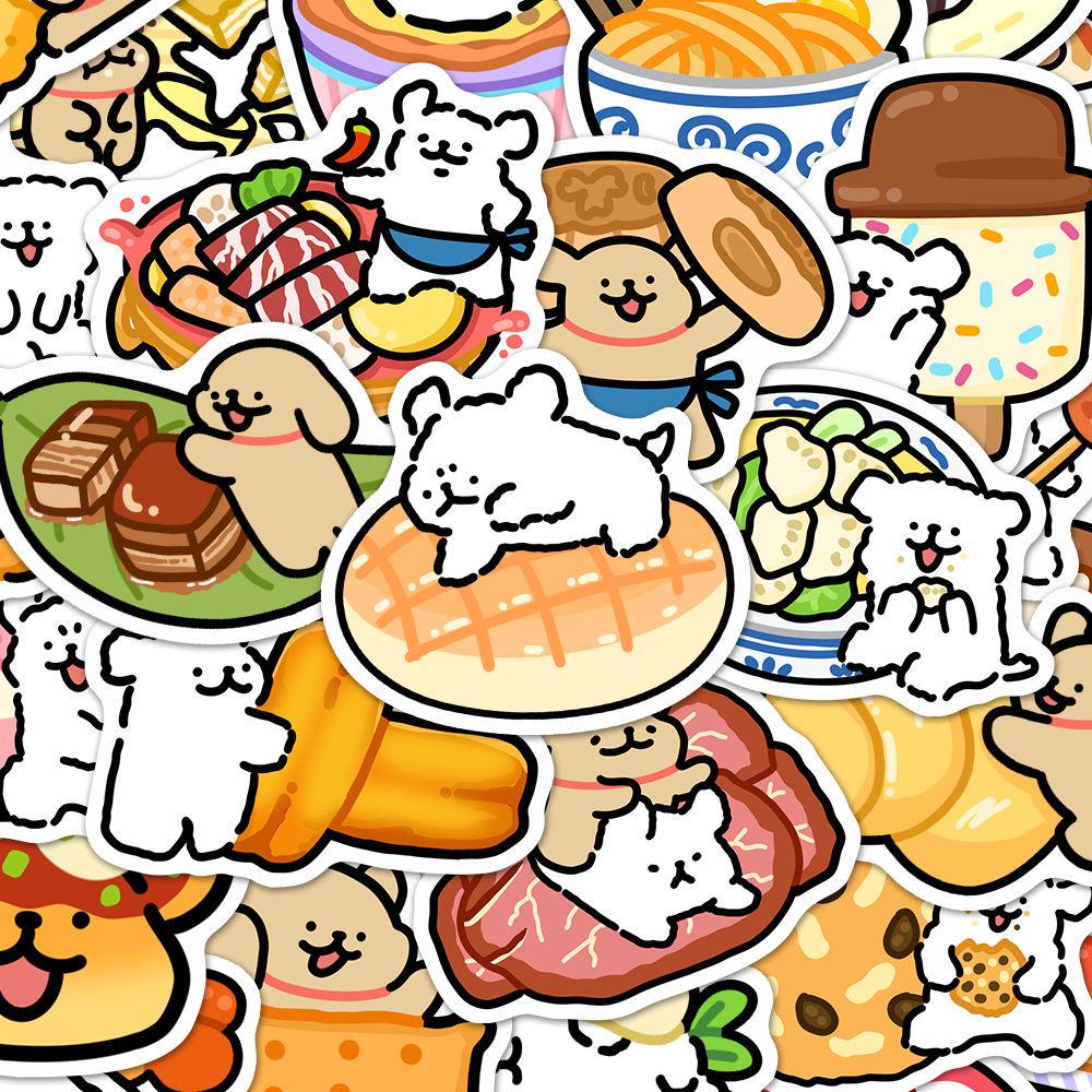 100 Cute Dog-Themed High-Definition Waterproof Stickers for Laptops & Phone Cases