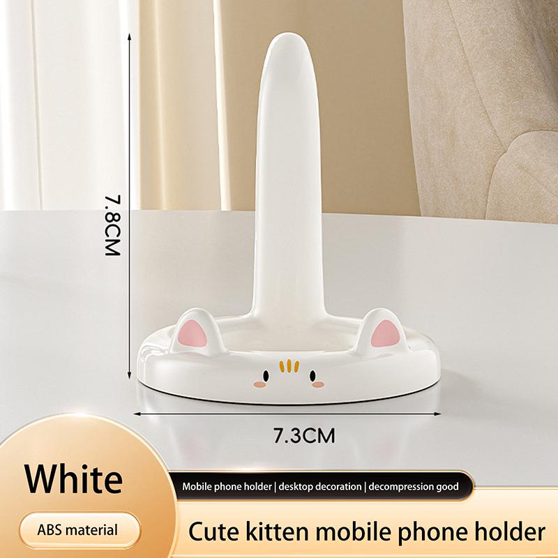 Cartoon Cat Shape Mobile Phone Stand Phone Rack Portable Cute Colorful Lazy Phone Desktop Holder For Cell Phone