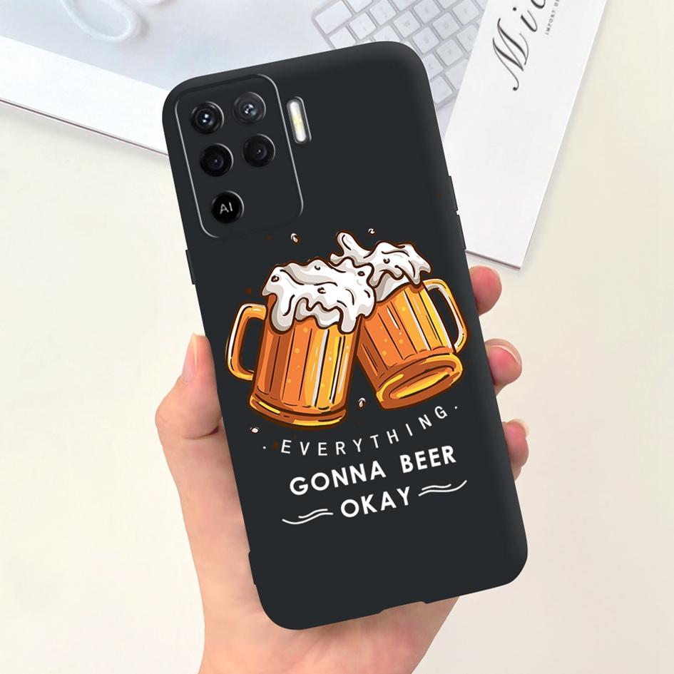 For OPPO Reno 5 Lite Case CPH2205 Popular Flower Soft Silicone Back Cover For OPPO A94 5G CPH2211 A 94 Reno 5Z Reno5 Lite Bumper