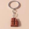Cute Cartoon 3D Food Keychain Hamburg Cookies Chocolate Donut Key Ring for Car Key Holder Handbag Pendants DIY Kid's Gifts