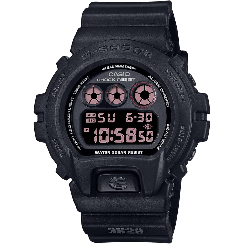 Casio G-Shock DW-6900UMS-1JF Черные Цифровые Часы Водонепроницаемые Ударопрочные