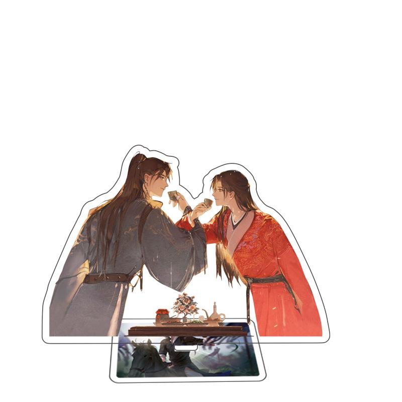 

Игровая аниме-акриловая подставка для персонажей, акриловая подставка для фигурки, окрашенная настольная декорация, украшение, подарочная модель 15 см