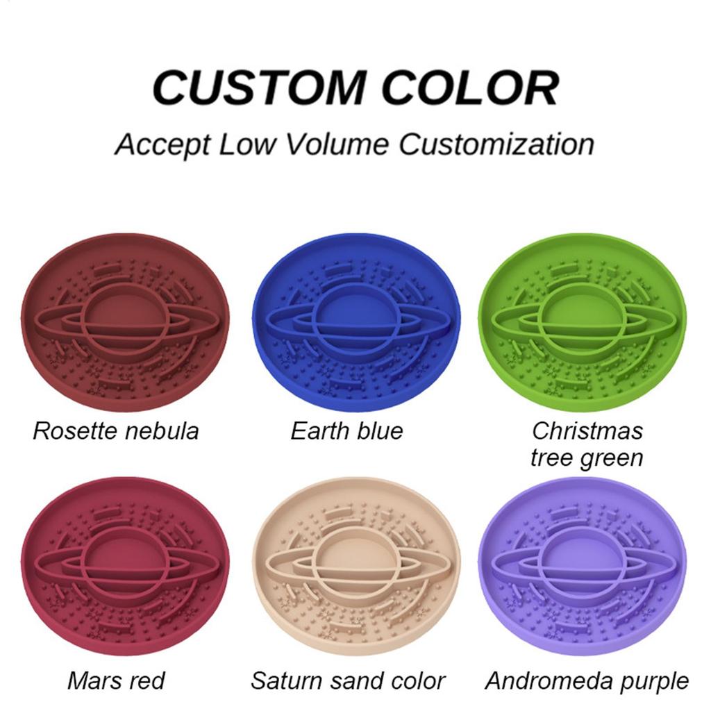 Slow Feeder Dog Bowls Non-Slip Anti-choking Silicone Feeding Station Puppy Food Bowl For Medium-Pet Licking Eating Standing