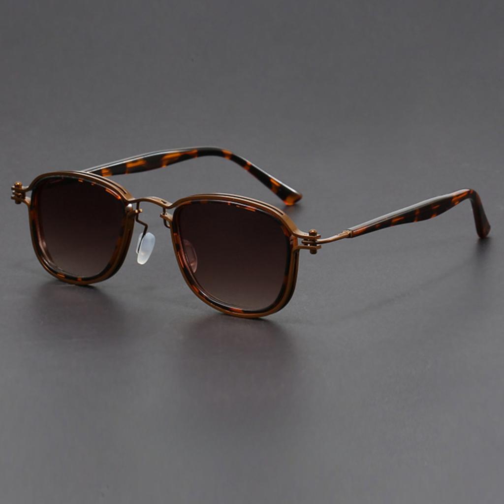 Retro Metal Square Frame Sunglasses Men Women Fashion Multicolor Outdoor Sunshine Driving Brand Design