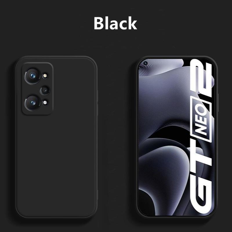 For Realme GT Neo2 Case For Case for Realme GT Neo2 Liquid Silicone TPU Shockproof Monochrome Phone Case for Realme GT Neo2 5G