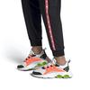 adidas Neo Quadcube CC Fabric Slip Resistant Low Top Marathon Running Shoes Women's White Orange Green FW7180