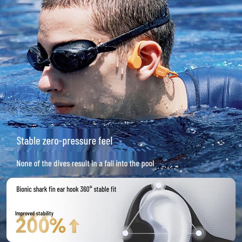 Saina B60 Bone Conduction Bluetooth Headset with 64GB Memory
