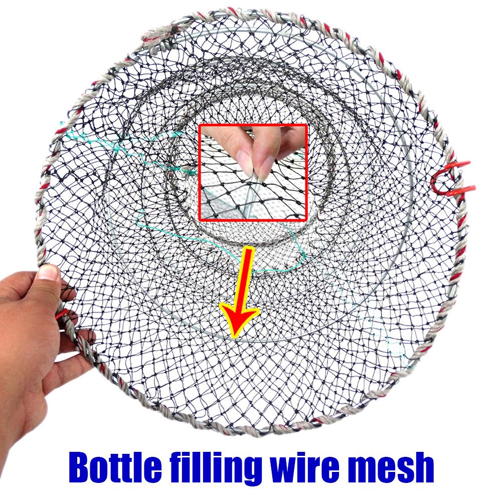 Foldable Fishing Cast Net Crab Trap Fish Cages Shrimp Fish Trap Large Creel Feeder Loach Crab Catchers Surfcasting Accessories