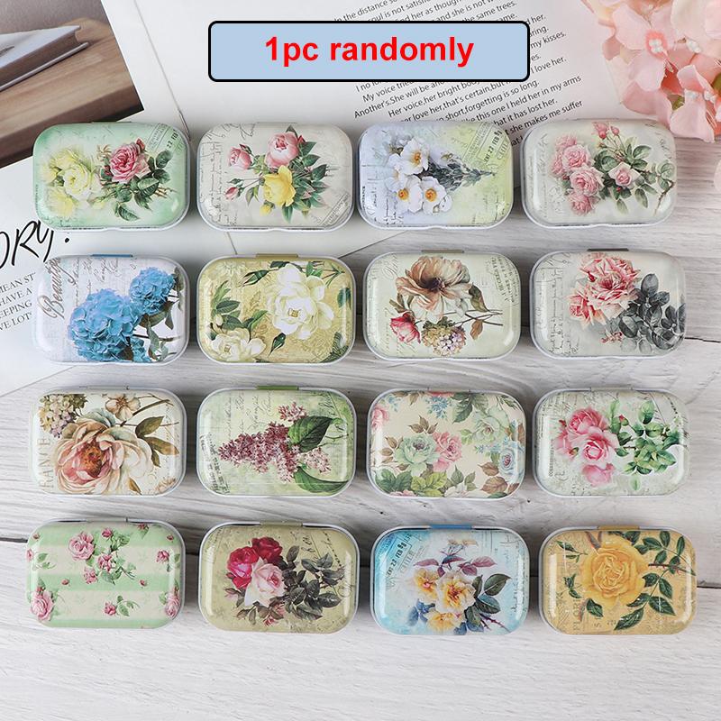 

1pc Mini Tin Metal Box Sealed Jar Packing Boxes Jewelry Candy Box Small Storage Cans Coin Earrings Headphones Gift Box Rabdomly