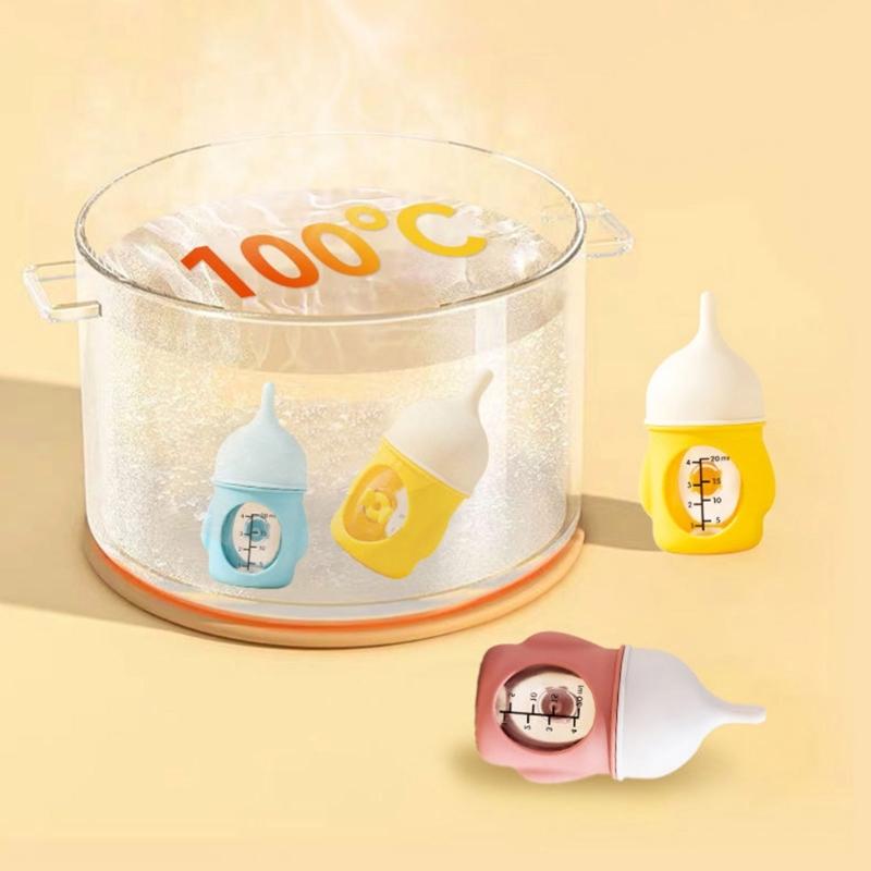 Practical Animal Feeding Bottle with Clear Scale and Silicone Nipples Accessory for Newborns Kittens Puppies 80ml