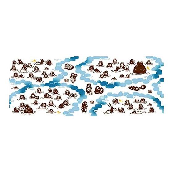 Тэнугуи Todaya Shoten Meito Saru no Yu Onsen (Знаменитое горячее озеро с купающимися обезьянами) - Краска «Сад Груш», 100% Хлопок, Прибл.. 37x98см