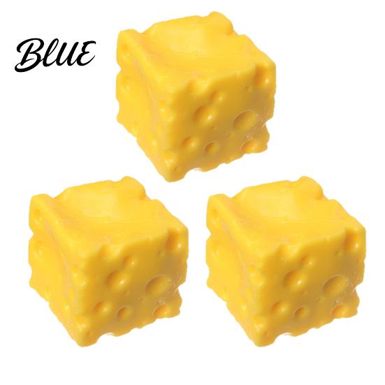 Cheese Sensory Toy 1/2/3Pcs Simulated Cube Squeeze Stress Relief Block Adults Ball Fidget Slow Rising Simulation Food Pinch Anxiety