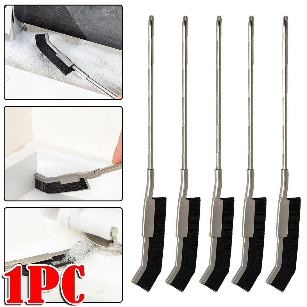 Multifunctional Crevice Cleaning Brush Stainless Steel Hard Bristle Corner Cleaning Brush Gap Scrub Brush
