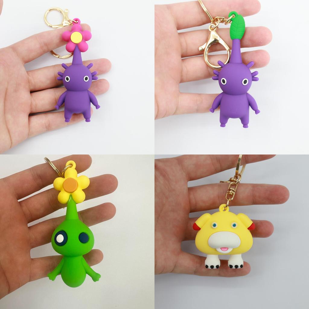 Pikmin 4 Keychain Pvc Cartoon Collectible Gift For Kids And Fans