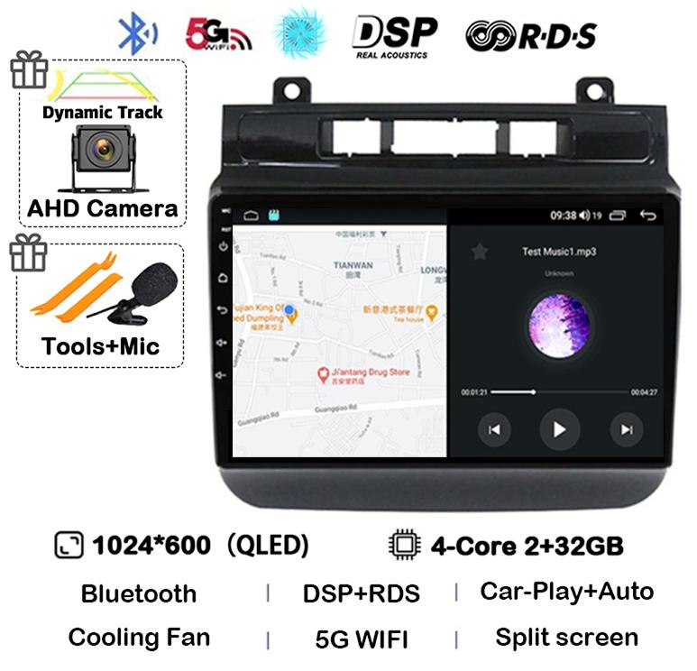 Android 14 Auto Carplay 4G WIFI Car Radio For Volkswagen Touareg FL NF 2010-2018 Multimedia Video Player Navigation Stereo GPS