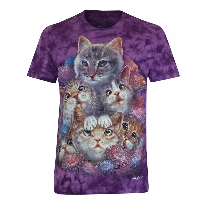 

Lovely Cat Fashion 3D Print T-shirt Men s Clothing Short Sleeve Soft T Shirts Harajuku Street Cute Pet Pattern Fashion Tee Top 2XL