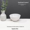A5 White Melamine High-Temperature-Resistant Noodle and Soup Bowl, Ramen Bowl, Rice Noodle Roll Plate, Vegetable Plate.