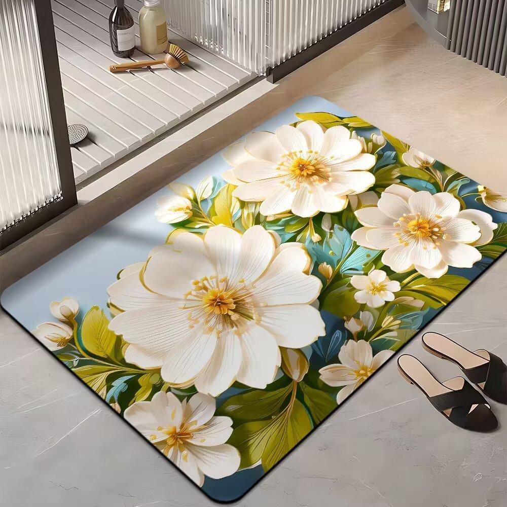 Bathroom Quick-drying Door Mat Diatom Mud Absorbent Floor Mat Toilet Toilet Entry Door Non-slip Mat Diatomaceous Earth Foot Mat