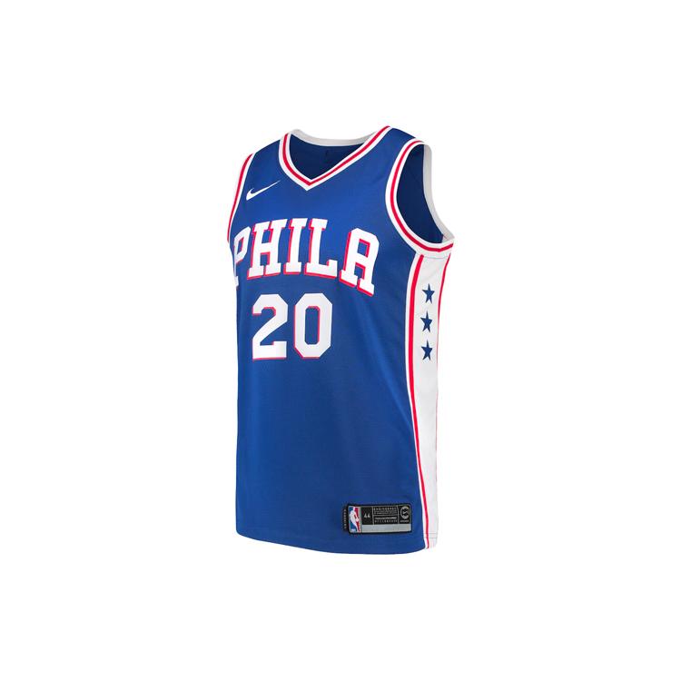 Nike Basketball Jerseys Men s Blue Moderate Straight Fit 864501-400 S