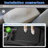 PU Leather Car Armrest Mat Center Console Arm Rest Protection Cushion With Storage Pockets Armrests Car Interior Accessories