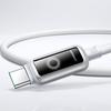 Kabel Przewód W Oplocie USB-A - USB-C 66W 1.2m - Biały